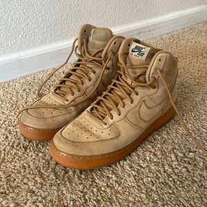 Air Force 1s! Tan Suede